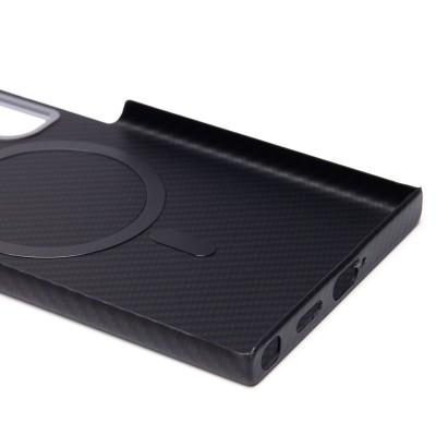 Чехол-накладка для Samsung Galaxy S24 Ultra (черный) - SM028 SafeMag Carbon