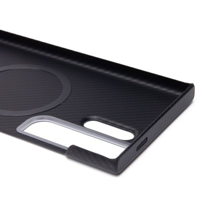 Чехол-накладка для Samsung Galaxy S24 Ultra (черный) - SM028 SafeMag Carbon