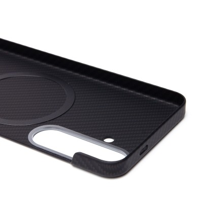 Чехол-накладка для Samsung Galaxy S24 (черный) - SM028 SafeMag Carbon