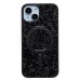 Чехол-накладка для Apple iPhone 14 россыпь кристаллов (титановый черный) - SM029 POSH SHINE SafeMag