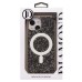 Чехол-накладка для Apple iPhone 14 россыпь кристаллов (титановый серый) - SM029 POSH SHINE SafeMag