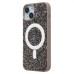 Чехол-накладка для Apple iPhone 14 россыпь кристаллов (титановый серый) - SM029 POSH SHINE SafeMag
