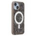 Чехол-накладка для Apple iPhone 14 россыпь кристаллов (титановый серый) - SM029 POSH SHINE SafeMag