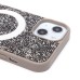 Чехол-накладка для Apple iPhone 14 россыпь кристаллов (титановый серый) - SM029 POSH SHINE SafeMag