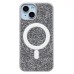 Чехол-накладка для Apple iPhone 14 россыпь кристаллов (титановый белый) - SM029 POSH SHINE SafeMag