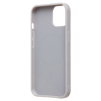 Чехол-накладка для Apple iPhone 14 россыпь кристаллов (титановый белый) - SM029 POSH SHINE SafeMag