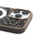 Чехол-накладка для Apple iPhone 15 Pro Max россыпь кристаллов (титановый серый) - SM029 POSH SHINE SafeMag