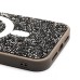 Чехол-накладка для Apple iPhone 15 Pro Max россыпь кристаллов (титановый серый) - SM029 POSH SHINE SafeMag