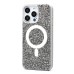 Чехол-накладка для Apple iPhone 15 Pro Max россыпь кристаллов (титановый белый) - SM029 POSH SHINE SafeMag