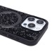 Чехол-накладка для Apple iPhone 15 Pro россыпь кристаллов (титановый черный) - SM029 POSH SHINE SafeMag