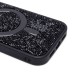 Чехол-накладка для Apple iPhone 15 Pro россыпь кристаллов (титановый черный) - SM029 POSH SHINE SafeMag