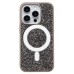 Чехол-накладка для Apple iPhone 15 Pro россыпь кристаллов (титановый серый) - SM029 POSH SHINE SafeMag