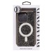 Чехол-накладка для Apple iPhone 15 Pro россыпь кристаллов (титановый серый) - SM029 POSH SHINE SafeMag