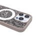 Чехол-накладка для Apple iPhone 15 Pro россыпь кристаллов (титановый серый) - SM029 POSH SHINE SafeMag