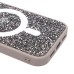 Чехол-накладка для Apple iPhone 15 Pro россыпь кристаллов (титановый серый) - SM029 POSH SHINE SafeMag