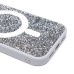 Чехол-накладка для Apple iPhone 15 Pro россыпь кристаллов (титановый белый) - SM029 POSH SHINE SafeMag