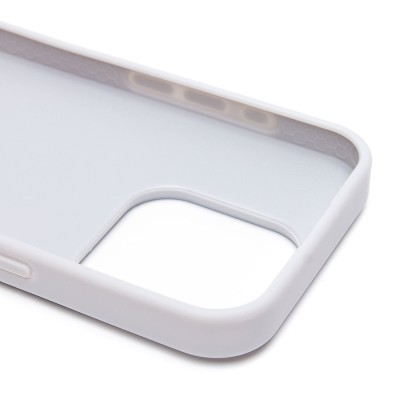 Чехол-накладка для Apple iPhone 15 Pro россыпь кристаллов (титановый белый) - SM029 POSH SHINE SafeMag