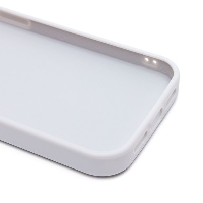 Чехол-накладка для Apple iPhone 15 Pro россыпь кристаллов (титановый белый) - SM029 POSH SHINE SafeMag