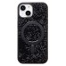Чехол-накладка для Apple iPhone 15 россыпь кристаллов (титановый черный) - SM029 POSH SHINE SafeMag