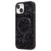Чехол-накладка для Apple iPhone 15 россыпь кристаллов (титановый черный) - SM029 POSH SHINE SafeMag