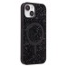 Чехол-накладка для Apple iPhone 15 россыпь кристаллов (титановый черный) - SM029 POSH SHINE SafeMag