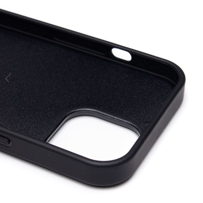 Чехол-накладка для Apple iPhone 15 россыпь кристаллов (титановый черный) - SM029 POSH SHINE SafeMag