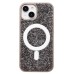Чехол-накладка для Apple iPhone 15 россыпь кристаллов (титановый серый) - SM029 POSH SHINE SafeMag