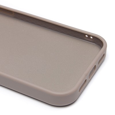 Чехол-накладка для Apple iPhone 15 россыпь кристаллов (титановый серый) - SM029 POSH SHINE SafeMag