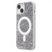 Чехол-накладка для Apple iPhone 15 россыпь кристаллов (титановый белый) - SM029 POSH SHINE SafeMag