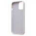 Чехол-накладка для Apple iPhone 15 россыпь кристаллов (титановый белый) - SM029 POSH SHINE SafeMag