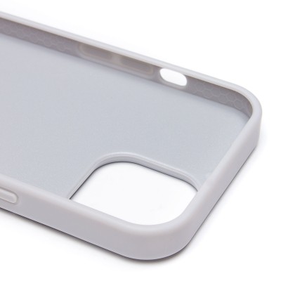 Чехол-накладка для Apple iPhone 15 россыпь кристаллов (титановый белый) - SM029 POSH SHINE SafeMag