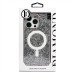 Чехол-накладка для Apple iPhone 16 Pro Max россыпь кристаллов (титановый белый) - SM029 POSH SHINE SafeMag