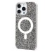 Чехол-накладка для Apple iPhone 16 Pro Max россыпь кристаллов (титановый белый) - SM029 POSH SHINE SafeMag