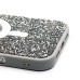 Чехол-накладка для Apple iPhone 16 Pro Max россыпь кристаллов (титановый белый) - SM029 POSH SHINE SafeMag
