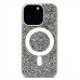 Чехол-накладка для Apple iPhone 16 Pro россыпь кристаллов (титановый белый) - SM029 POSH SHINE SafeMag