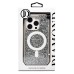 Чехол-накладка для Apple iPhone 16 Pro россыпь кристаллов (титановый белый) - SM029 POSH SHINE SafeMag