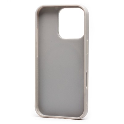 Чехол-накладка для Apple iPhone 16 Pro россыпь кристаллов (титановый белый) - SM029 POSH SHINE SafeMag