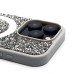 Чехол-накладка для Apple iPhone 16 Pro россыпь кристаллов (титановый белый) - SM029 POSH SHINE SafeMag