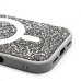 Чехол-накладка для Apple iPhone 16 Pro россыпь кристаллов (титановый белый) - SM029 POSH SHINE SafeMag