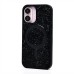 Чехол-накладка для Apple iPhone 16 россыпь кристаллов (титановый черный) - SM029 POSH SHINE SafeMag