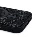 Чехол-накладка для Apple iPhone 16 россыпь кристаллов (титановый черный) - SM029 POSH SHINE SafeMag