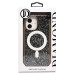 Чехол-накладка для Apple iPhone 16 россыпь кристаллов (титановый серый) - SM029 POSH SHINE SafeMag