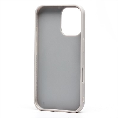 Чехол-накладка для Apple iPhone 16 россыпь кристаллов (титановый белый) - SM029 POSH SHINE SafeMag