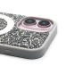 Чехол-накладка для Apple iPhone 16 россыпь кристаллов (титановый белый) - SM029 POSH SHINE SafeMag