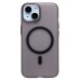 Чехол-накладка для Apple iPhone 13 (черный/матовый прозрачный) - SM038 SafeMag