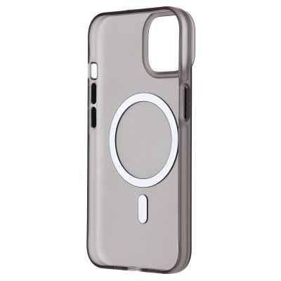 Чехол-накладка для Apple iPhone 13 (черный/матовый прозрачный) - SM038 SafeMag