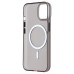 Чехол-накладка для Apple iPhone 13 (черный/матовый прозрачный) - SM038 SafeMag