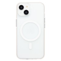Чехол-накладка для Apple iPhone 13 (белый/матовый прозрачный) - SM038 SafeMag