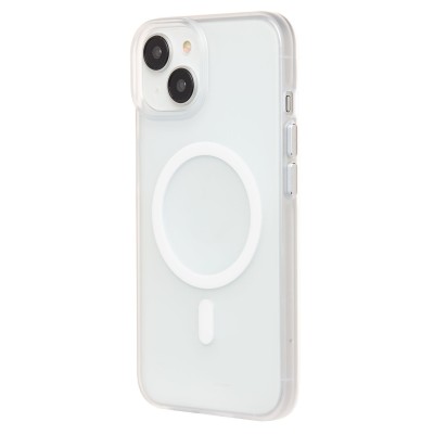 Чехол-накладка для Apple iPhone 13 (белый/матовый прозрачный) - SM038 SafeMag