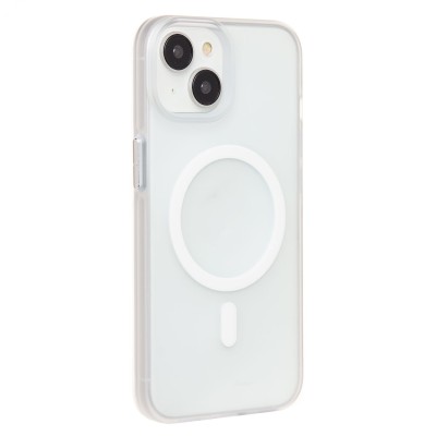 Чехол-накладка для Apple iPhone 13 (белый/матовый прозрачный) - SM038 SafeMag